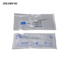 134,2 кГц Технология радиочастотной идентификации, стеклянная бирка для идентификации животных, бирка для отслеживания животных в новом стиле/идентификации ПЭТ шприц чип