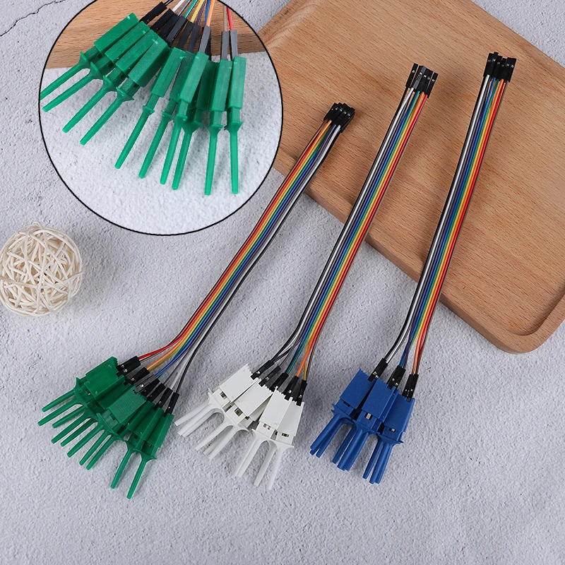 

10pcs High Efficiency Test Hook Clip Logic Analyzer Cable Gripper Probe Test Clamp Kit