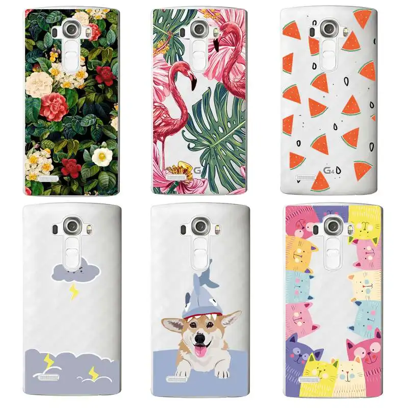 

Cloud Soft Clear TPU Phone Case For LG G3 G4 G5 V10 K3 K4 K5 K8 K10 K3 2017 Free Shipping Google Watermelon Flora Coque BagCover