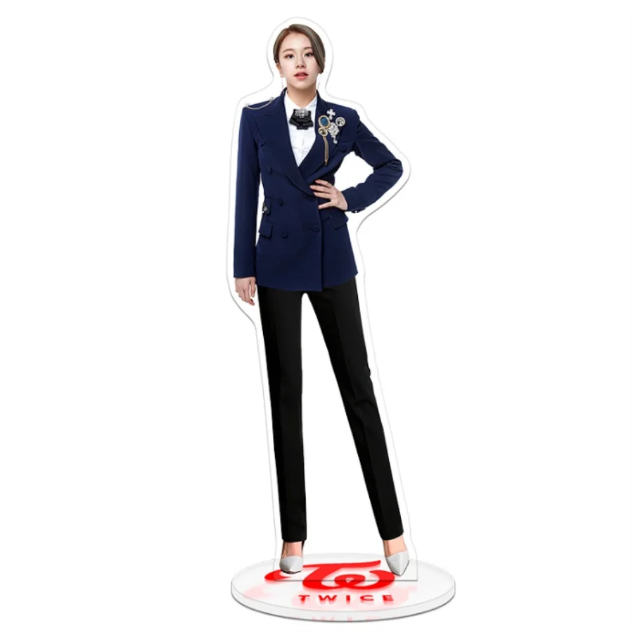 Kpop Twcie Members Uniform Acrylic Figure Doll Nayeon Sana Standing Action Table Decor Once - Цвет: CHAEYOUNG