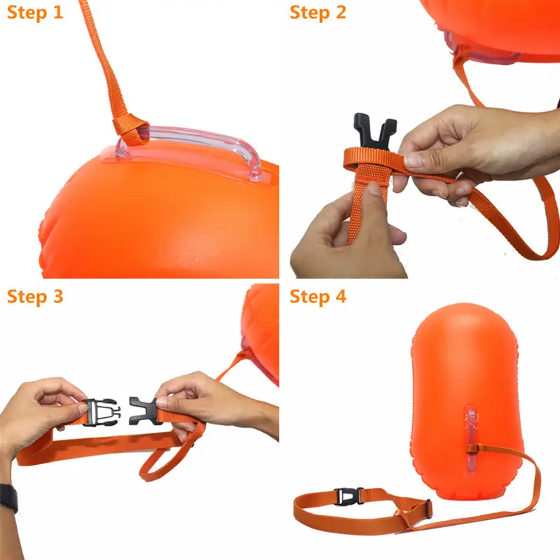 Swim Buoy Swim Safety Float Drybag for Open Water Swimmers Triathletes Kayaker Snorkelers waterproof bag dry bag swimming buoy