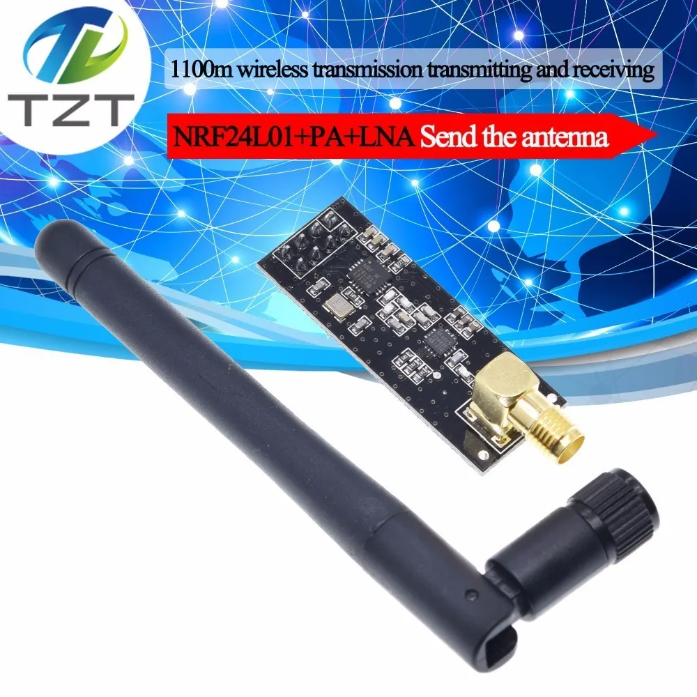 NRF24L01 + PA LNA беспроводной модуль с антенной на 1000 метров большие расстояния FZ0410 мы