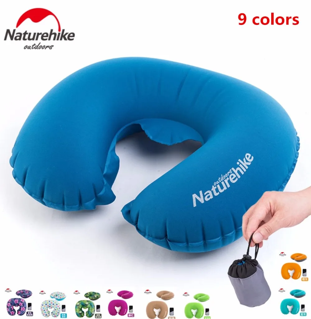 

Brand NatureHike Portable U Shape Inflatable Pillow Sleeping Travel Inflatable Cushion Neck Protective HeadRest Plane Pillow