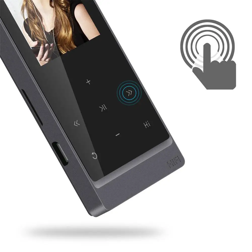 2018 Оригинальные спортивные MP4 плеер Bluetooth 4 0 Сенсорный экран без потерь плеера с FM
