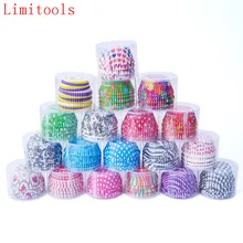 Красивые инструменты для приготовления пищи, 100 шт./лот, маслостойкие бумажные чашки для торта, вкладыши для выпечки, чашки для кексов, кухонные капкейки, формы для торта