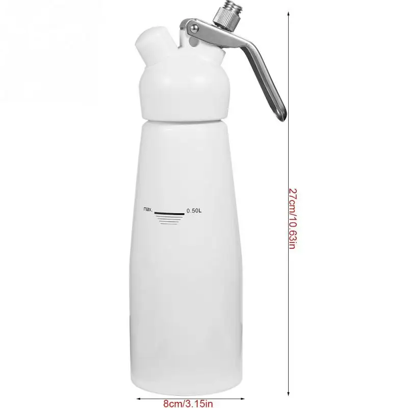 

500ml Original Metal Butter Dispenser Whipper Foam Maker with 3 Nozzles Aluminum Cream Whipped Cream Baking Tools