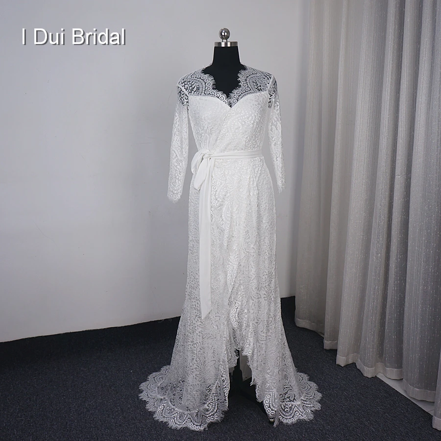 wrap dress wedding dress