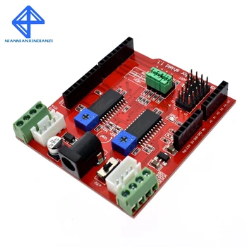 

A3967 Dual Stepper Motor Driver Shield Module two-channel IO PWM CNC 3.3V 5V