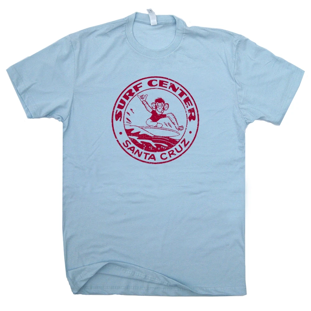 

Santa Cruz Surfing Monkey T Shirt Latest Fun T-shirt Top Casual Wear Private custom T-shirts