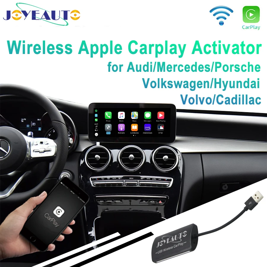 

Joyeauto Wireless Carplay Car Play USB Activator Android Auto for Audi Q5 A3 A6 Mini Dongle Android Navigation Player Adapter