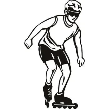 

Roller Skater Sports And Hobbies Wall Stickers Wall Decal Art