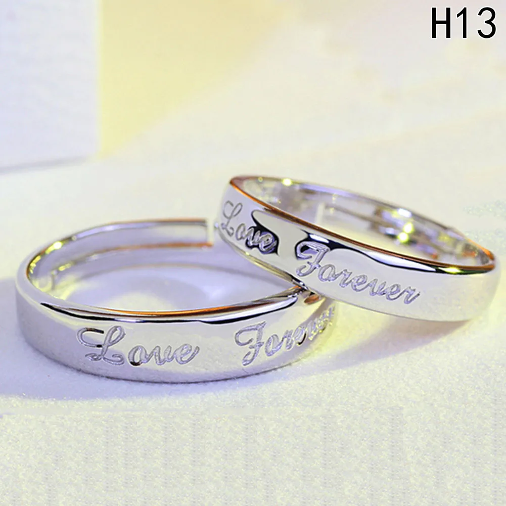 1 пара, кольцо обручальное кольцо для влюбленных, пара пар, набор колец для мужчин для женщин для любовников, классические ювелирные изделия для свадебной вечеринки - Цвет основного камня: H013