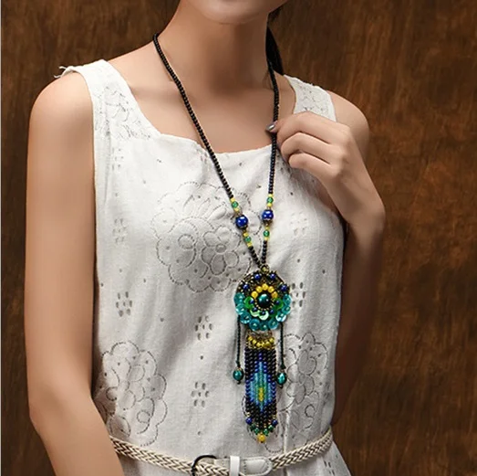 

fashion vintage necklace green color necklace pendants,new ethnic jewelry shell necklace,mother of pears copper accesspries