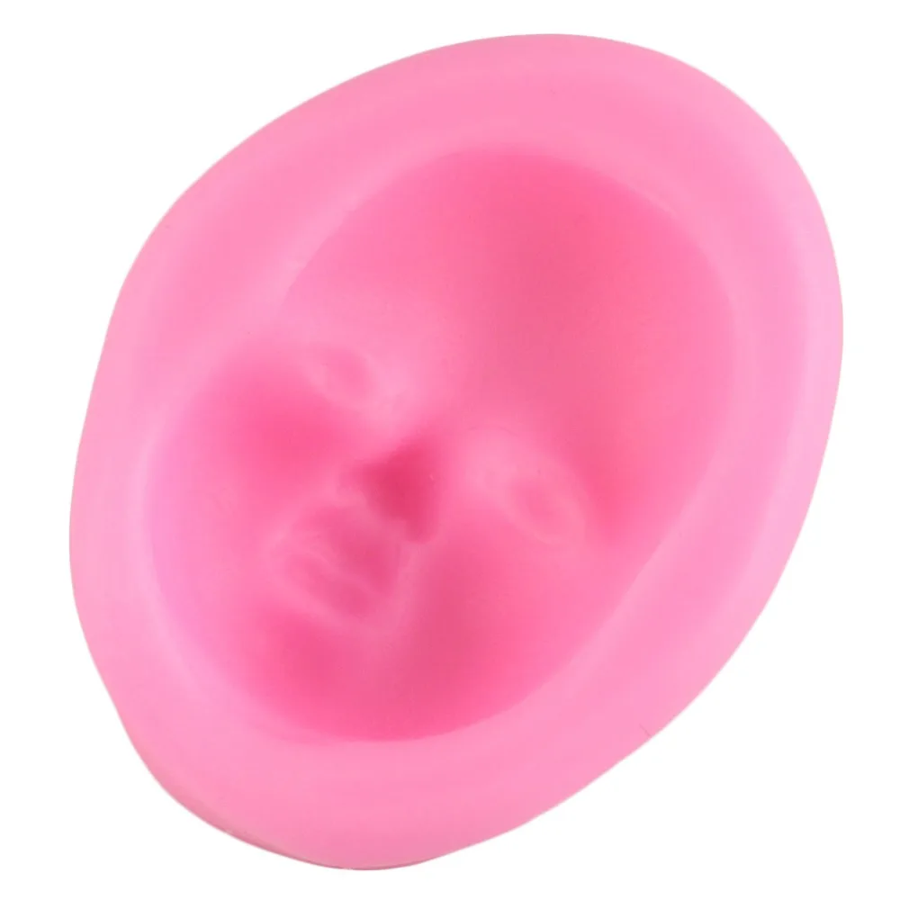 3D Baby Face Полимерная глина смола пресс формы для девочек головы человека Fondant