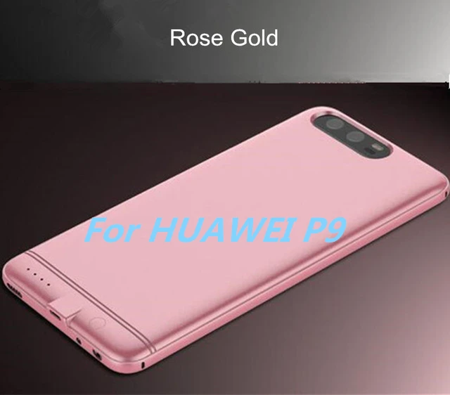 Чехол для huawei P9 power Bank P10, внешний аккумулятор, зарядное устройство, чехол для huawei P9 Plus, резервный аккумулятор, чехол для huawei P10 Plus - Цвет: Rose Gold For P9