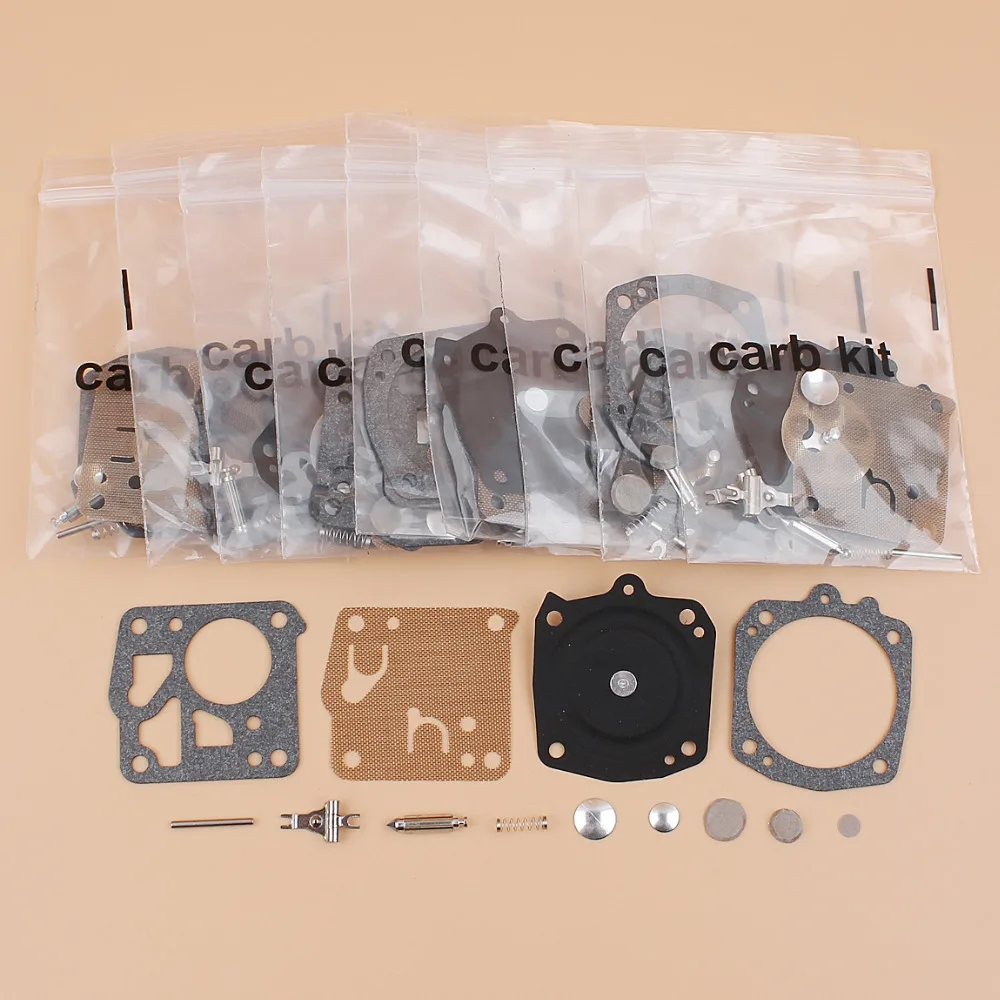 10Pcs/lot Carburetor Repair Kit For Tillotson HS123 HS136 HS163 HS184A
