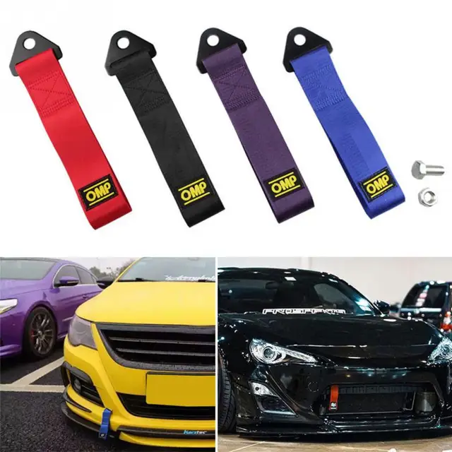 26cm Strap Tow Professional Shackle 2 Tons Universal Emergency Vehicle Trailer Rope For Car