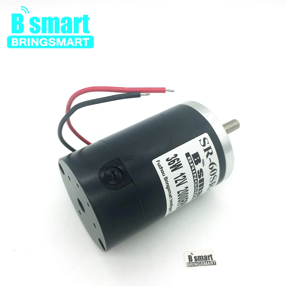 Bringsmart 60SRZ-Y двигатель постоянного тока 12V 24V постоянный магнит высокой Скорость мотор 4000 об/мин Реверсивный Мини электрический двигатель mrico инструмент DIY часть