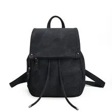 

IMOK brand bags women's female pu leather large capacity ladies backpack casual travel climbing black fashoin for 2018 hotsale