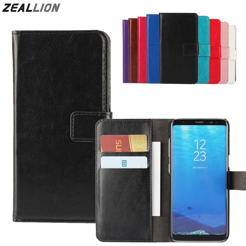 Zeallion для самсунга Galaxy S8 S7 S6 S5 S4 S3 Edge Plus J1 J3 J5 J7 A3 A5 2016 2017 Чехол-кобура Флип кожаный