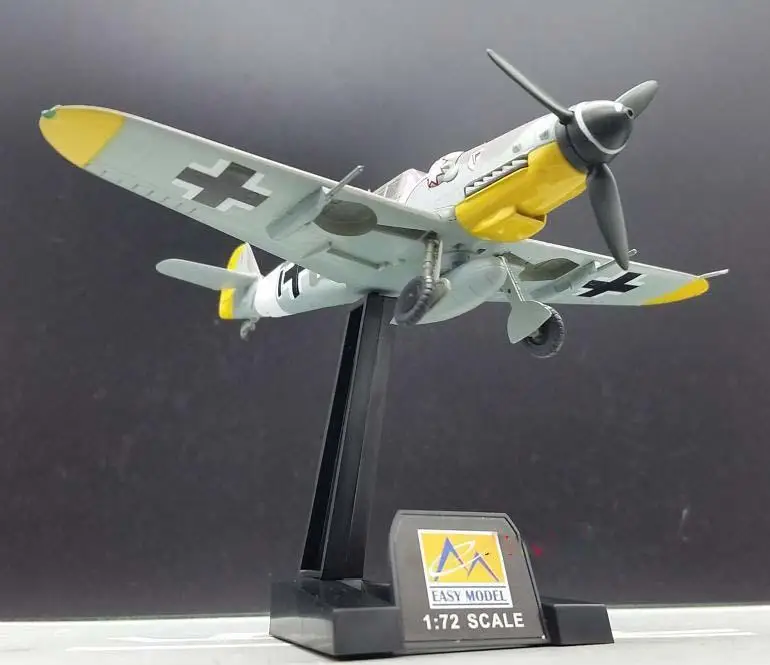 Вторую мировую войну Пособия по немецкому языку Messerschmitt BF109G-6 VII JG3 1944 1/72 готовой самолет easy model