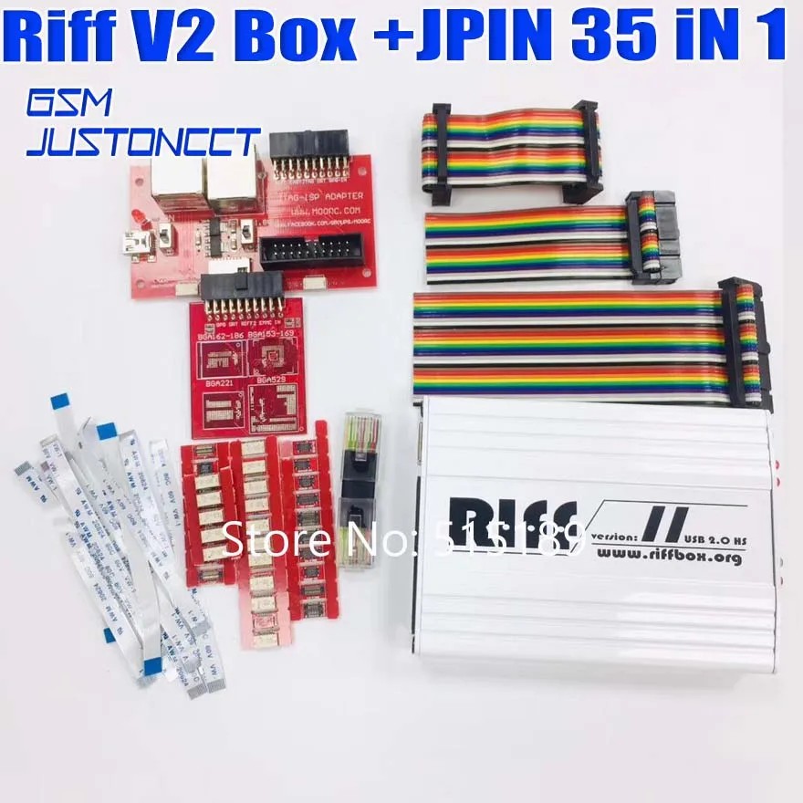

2019 riff v2 box with jpin 35 in 1 For HTC,SAMSUNG,Huawei Riff Box Unlock&Flash&Repair
