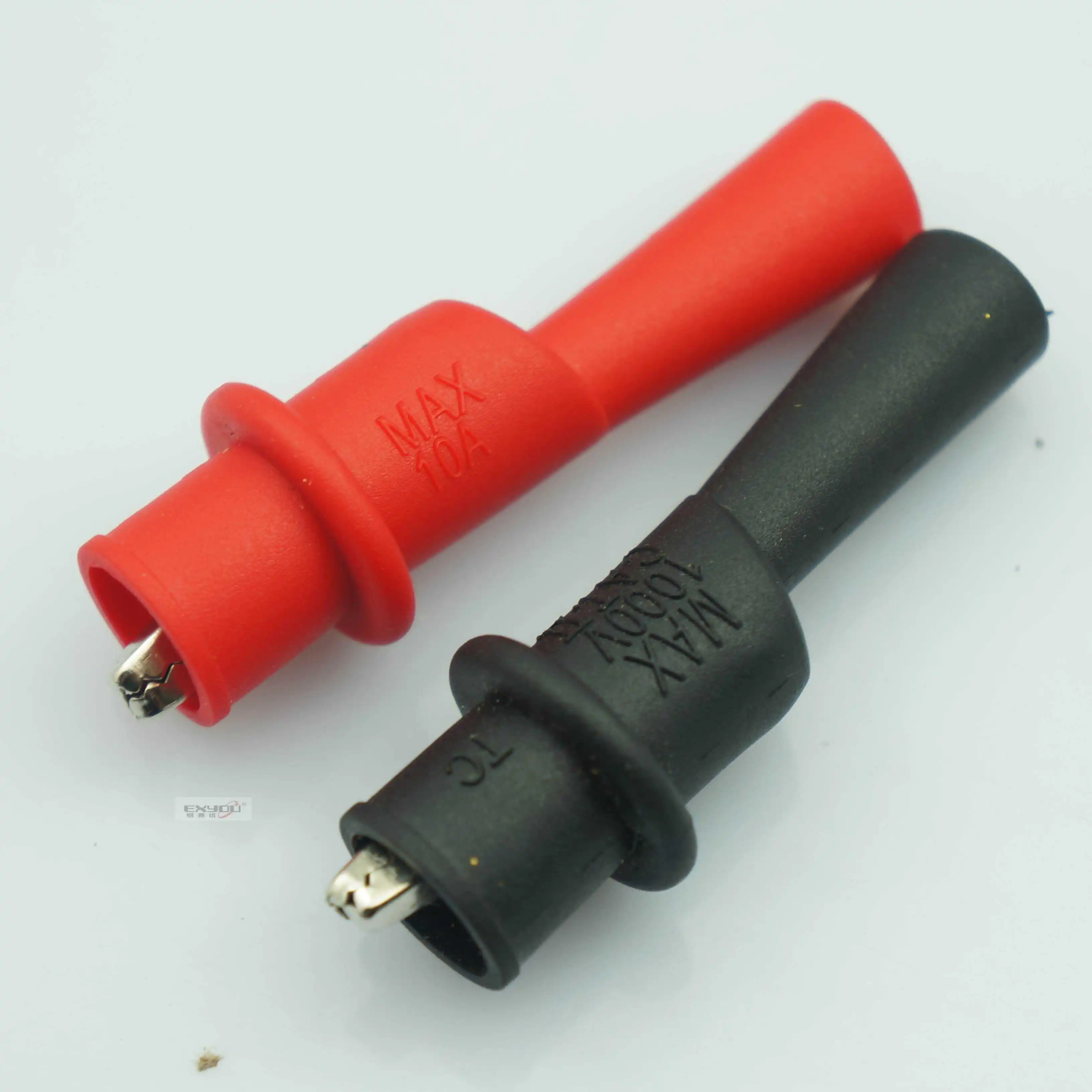 

High quality straight insertion 4mm lantern pen crocodile clamp compatible with FLUKE pen crocodile clamp