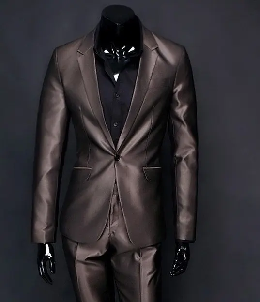 High quality silk fabrics BRAND NEW men's A single breasted one suit