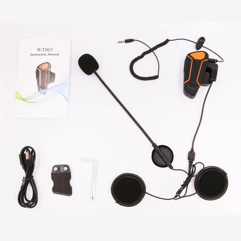 Портативный мотоцикл Bluetooth гарнитура системы связи водонепроницаемый мотоциклетный шлем домофон и аудио