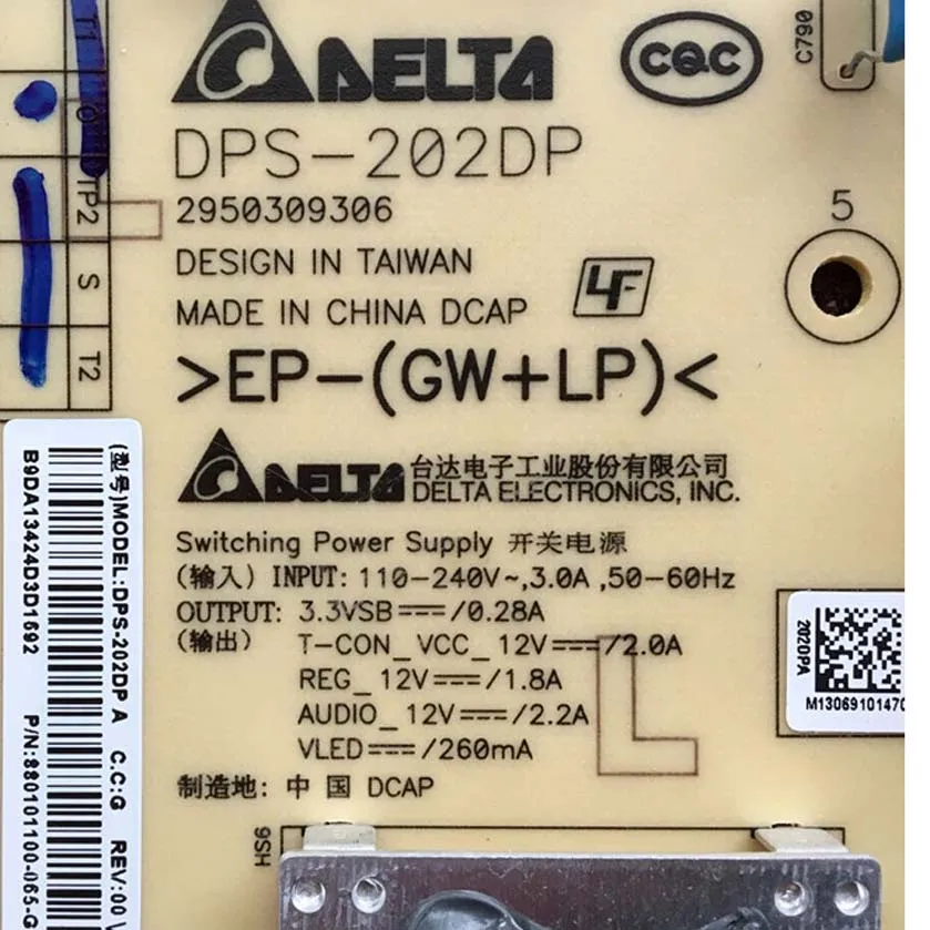 Новая Оригинальная KLV-60EX640 плата питания DPS-202DP 2950309306