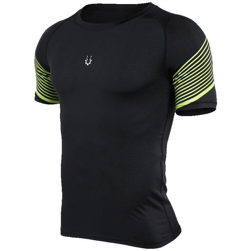 Обтягивающая мужская кофта для бега подходящий для ФИТНЕССА тренировки спортивные футбольные майки компрессионная спортивная одежда - Цвет: 72605