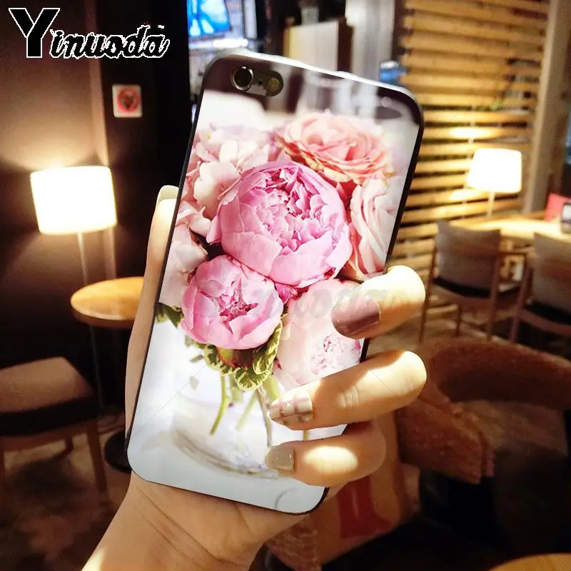 Pink Flower Peony On The Vase