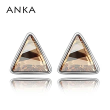 ANKA Brinco Модные женские серьги-гвоздики с кристаллами и треугольниками,,,#92919