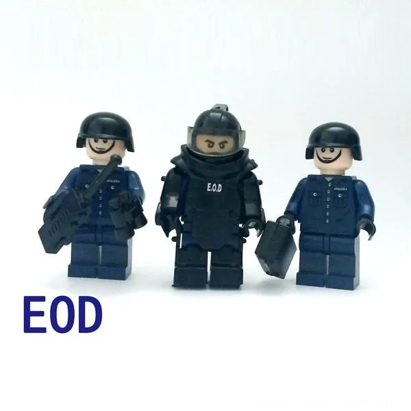 

EOD Bombing Team Accessories DIY Model Weapon Compatible Playmobil City Military Building Blocks Mini Figures Original Toys