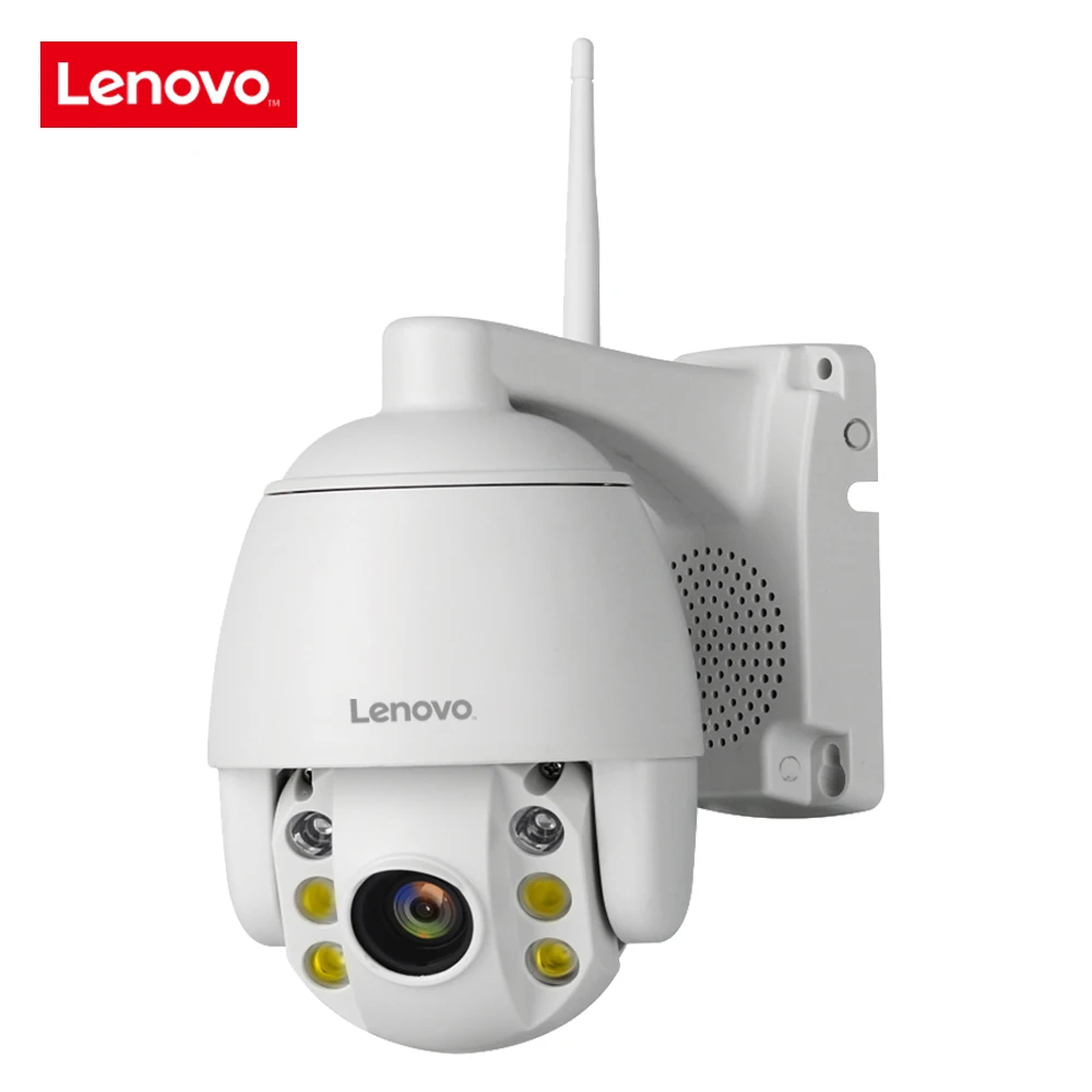 Lenovo Mini 2,5 дюймов PTZ скоростная купольная wifi IP камера 1080P Открытый 5X зум/4 мм фиксированный объектив Беспроводная камера IR 60 м двухстороннее аудио