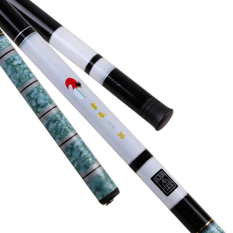 

Super rigid FRP fishing rod 2.7-7.3m telescopic stream fishing rod hand pole with spare three segment