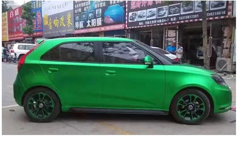 Металлическая сатиновая хромированная автомобильная пленка ORINO виниловая