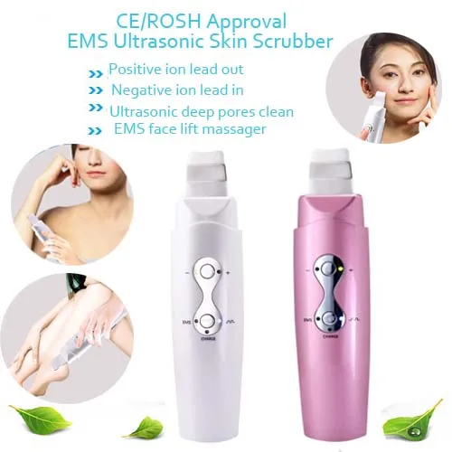 USB Rechargeable EMS Ultrasonic Skin Scrubber Facial Peeling Skin Lifting Pores Pigment Removal Devices Free Shipping USB Rechargeable EMS Ultrasonic Skin Scrubber Facial Peeling Skin Lifting Pores Pigment Removal Devices Free Shipping