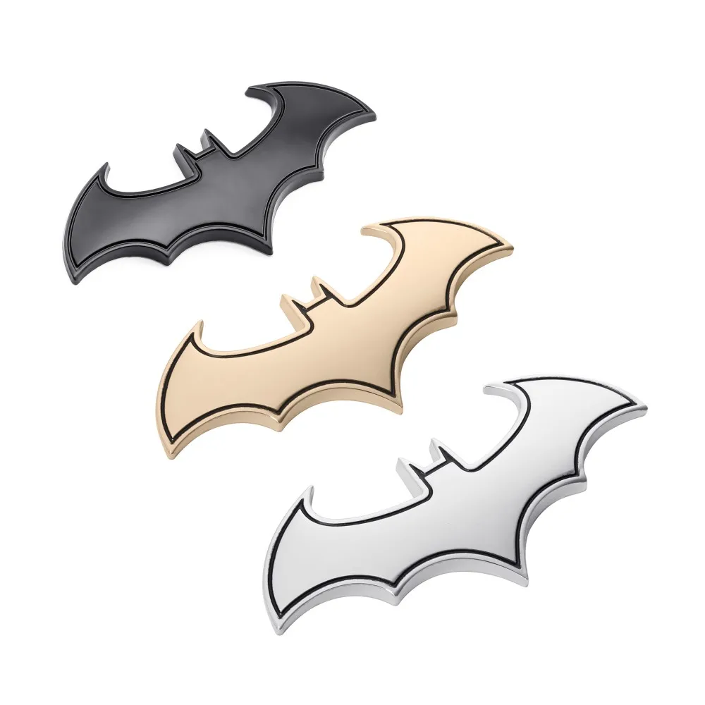 

Car Styling Cool Bat 3d metal car stickers Batman Sticker Badge Emblem tail Decals Motorcycle Auto Logo Car Accessories