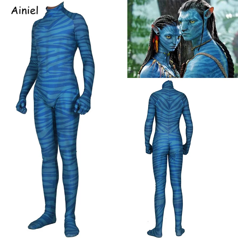 Film Avatar 2 Cosplay Kostum Jake Sully Neytiri Zentai Bodysuit Baju Celana Kodok Kostum Halloween Untuk Orang Dewasa Wanita Pria Anak Film Tv Kostum Aliexpress