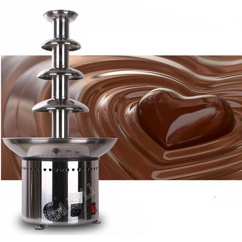 4 layer Chocolate Fountain Machine 110V/220V Commercial Stainless Steel