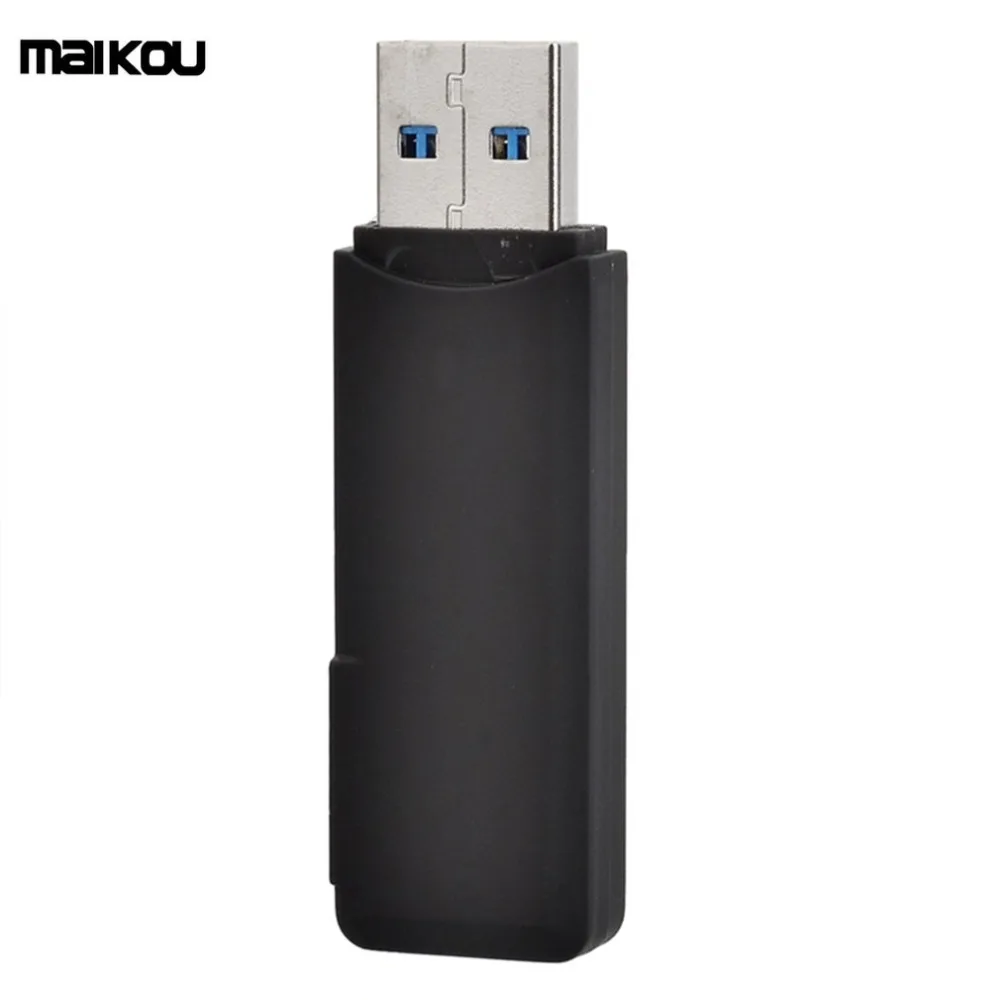 Maikou USB 3,0 считыватель карт памяти с 2 слотами 5 Гбит/с Супер Скоростной кардридер с крышкой для SDXC SD TF Micro SD карты