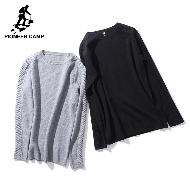 Пионерский лагерь новый дизайн свитера брендовая мужская одежда модные вязаные повседневные пуловеры мужской высокое качество черный