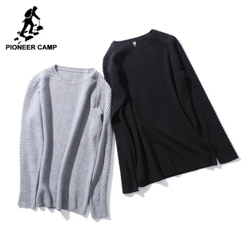 

Pioneer Camp new design sweaters men brand-clothing fashion knitting casual pullovers male top quality black grey AMS702433