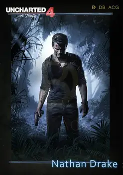 

"Uncharted 4: A Thief's End" HD Game Scrolls Poster Bar Cafes Home Decoration Banners Hanging Art Waterproof Cloth Decorative