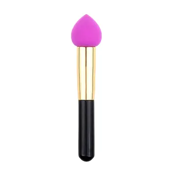 

Wooden handle with handle drop sponge puff mushroom head multi-function stereo puff colorful sponge makeup brush