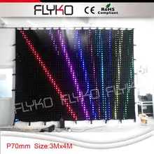 P7 3x4 м от производителя(Сертификация CE& с сертификатом rohs, стандарт огнестойкости в Великобритании высокое качество ткани светодиодный занавес