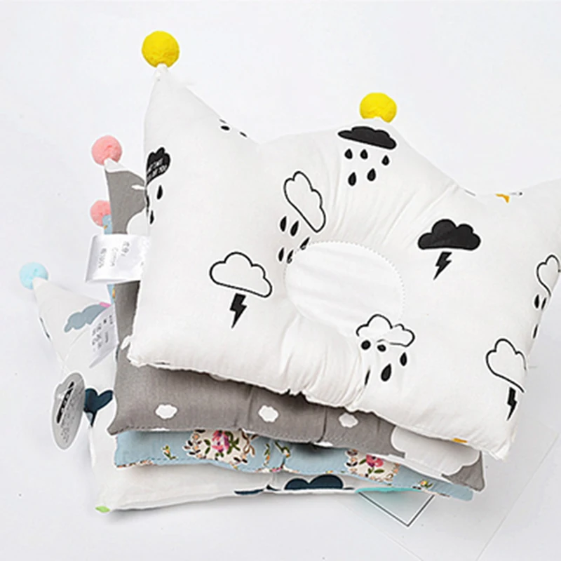 

Infants Baby Shaping Pillow Prevent Flat Head Crown Dot Bedding Pillows Newborn Boy Girl Decoration Accessories
