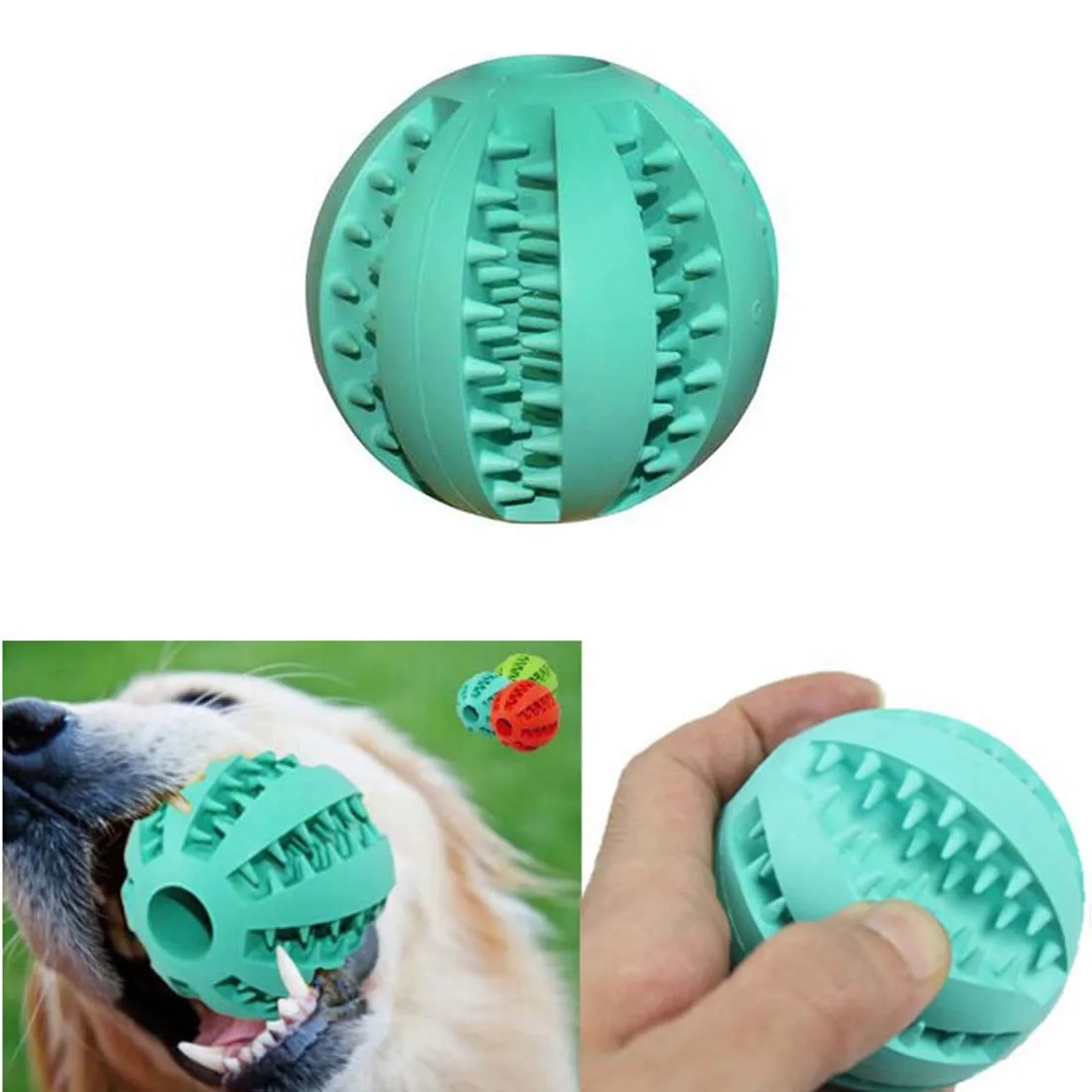 Fashion Plastic Dog Toy Rubber Balls Pet Toys Ball Chew Toys Tooth