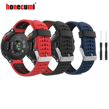 

Honecumi 3 Pack Silicone Wrist Band Replacement For Garmin Forerunner 235/220/230/620/630/735XT Smart Watch Bands Bracelets